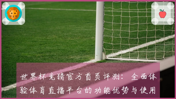 世界杯竞猜官方首页评测:全面体验体育直播平台的功能优势与使用技巧